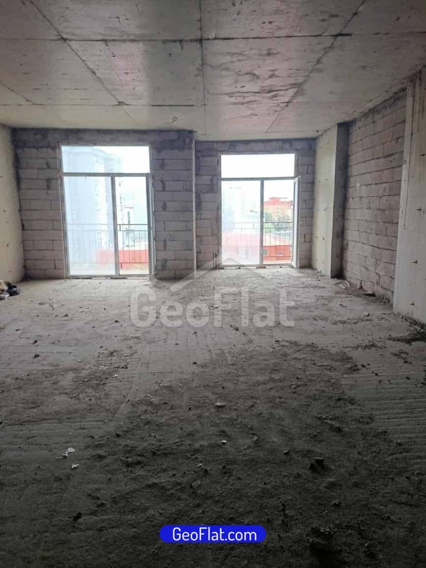 For sale: Apartment on Tbel Abuseridze Street, Batumi, 3 rooms (2 bedrooms), 73 m², unfinished, $73,000
