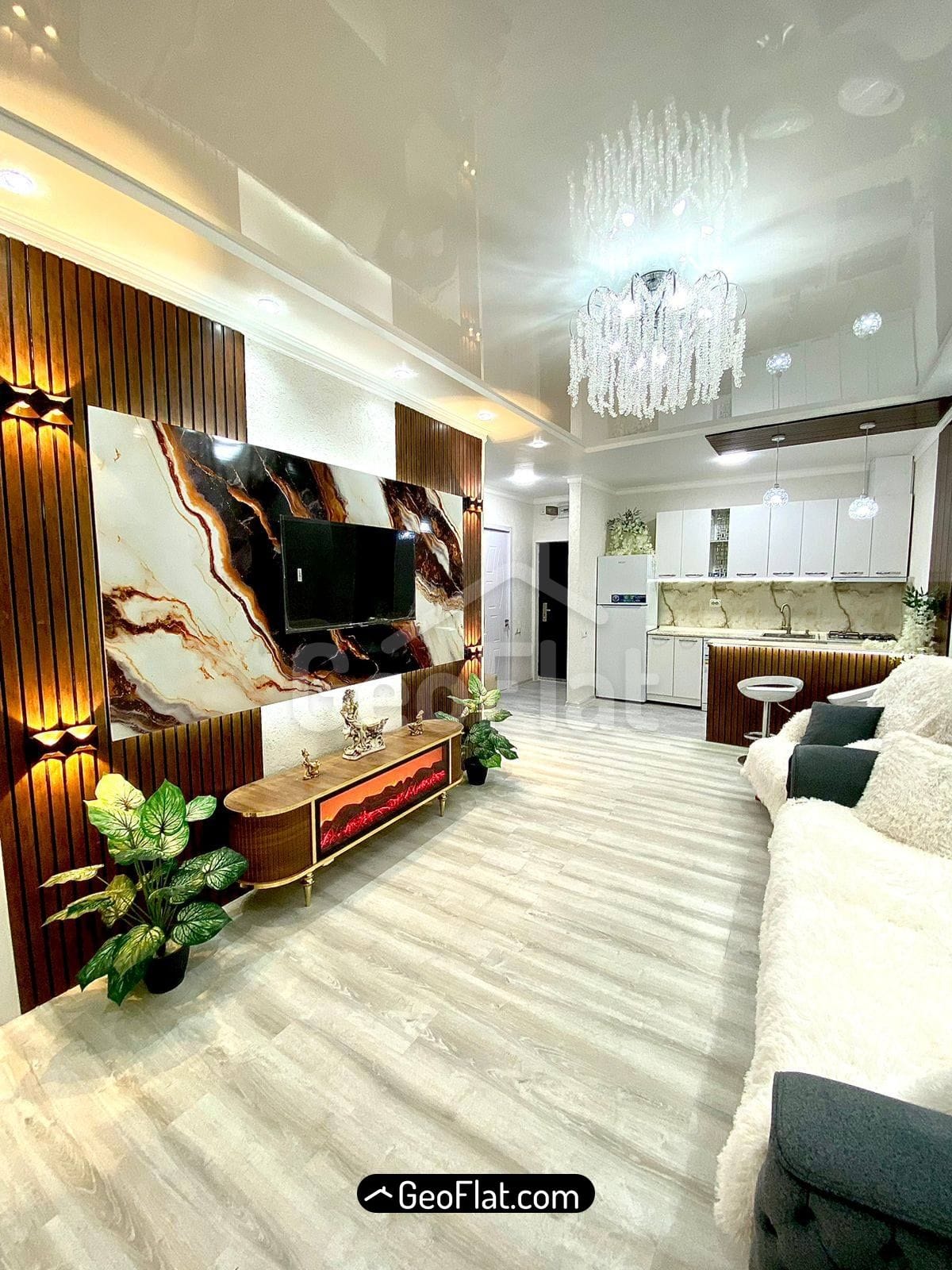 For sale: Apartment, new 3-room (2-bedroom) in a new building on Dzhavakhishvili Street, Batumi, 53.5 m², furnished and equipped, $90,000.