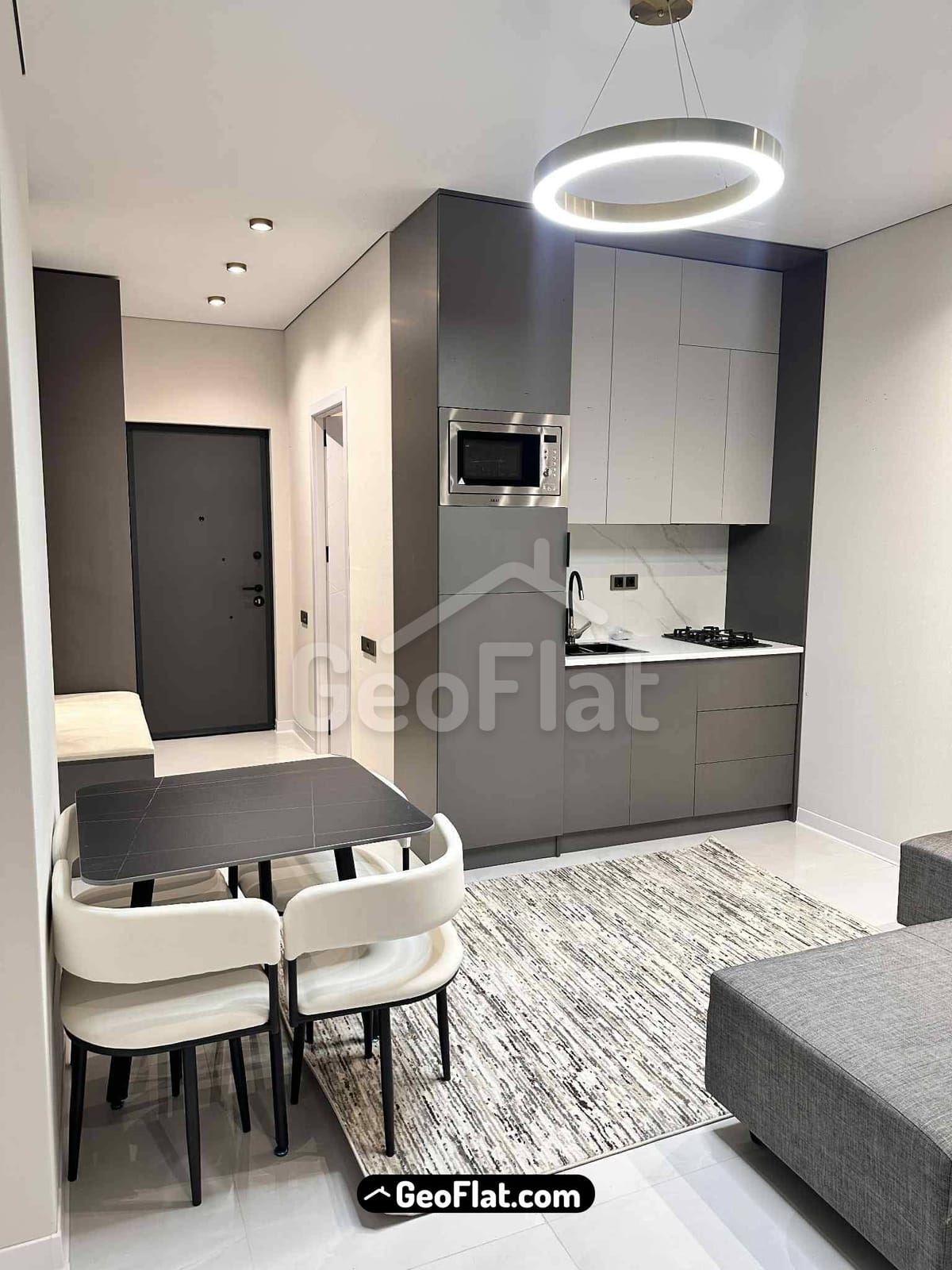 For sale: Apartment, 1-room, 34 m² in a new building on Sherifa Khimshiashvili Street, Batumi — furnished with appliances, sea view, $62,000.